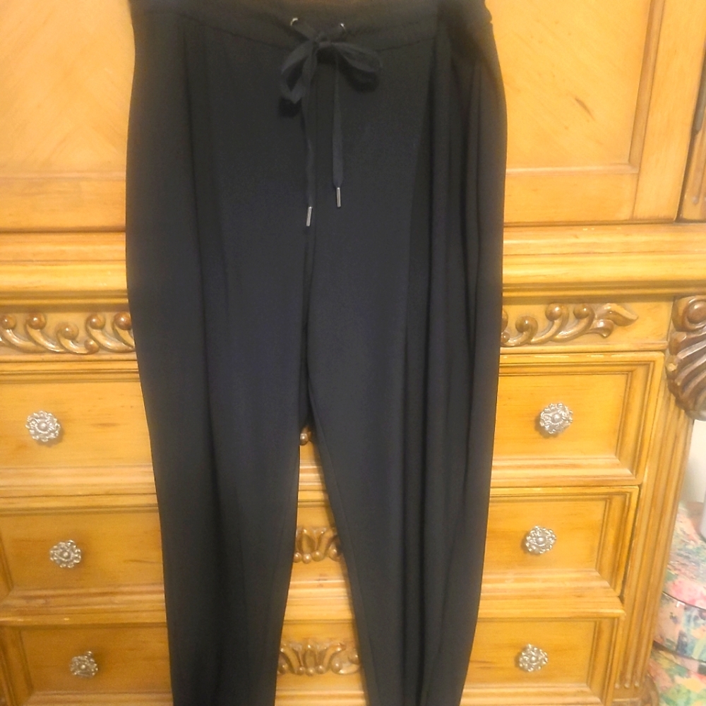 Joie Women's Black Drawsting Dress Pants Size Large